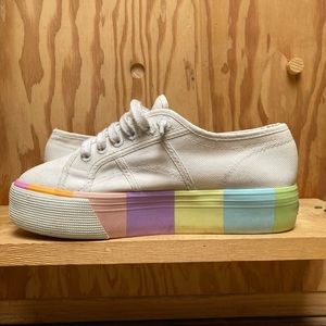 Platform Rainbow Supergas size 8